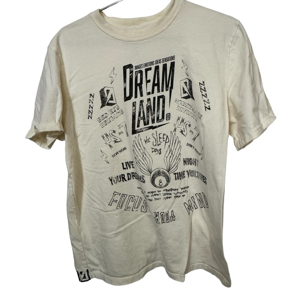 High End DREAMLAND NYC Streetwear Cream Urban Men’s XL T-Shirt MINTY